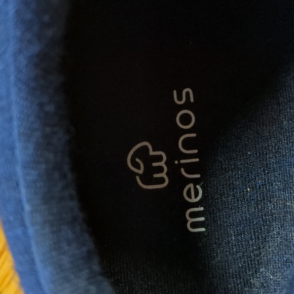 Merinos Navy Wool Lace Up Flats Women's Size 9 - Picture 8 of 10